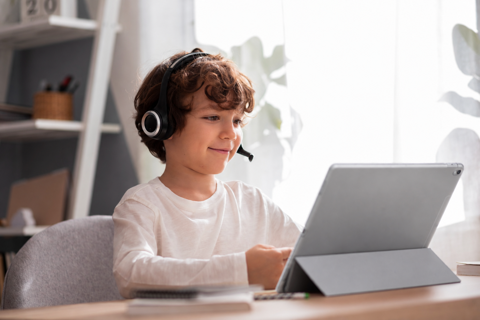 Kind im Online-Coaching am Tablet — Kindercoaching-Pakete von Aylin Yonca in Berlin, Deutschland und Dubai